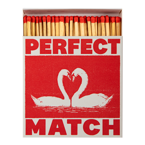 I Like You Swans | Square Matchboxes