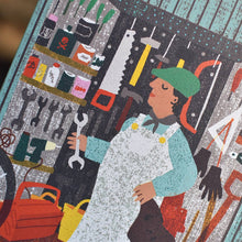 Man in Shed Die Cut Card by The Printed Peanut