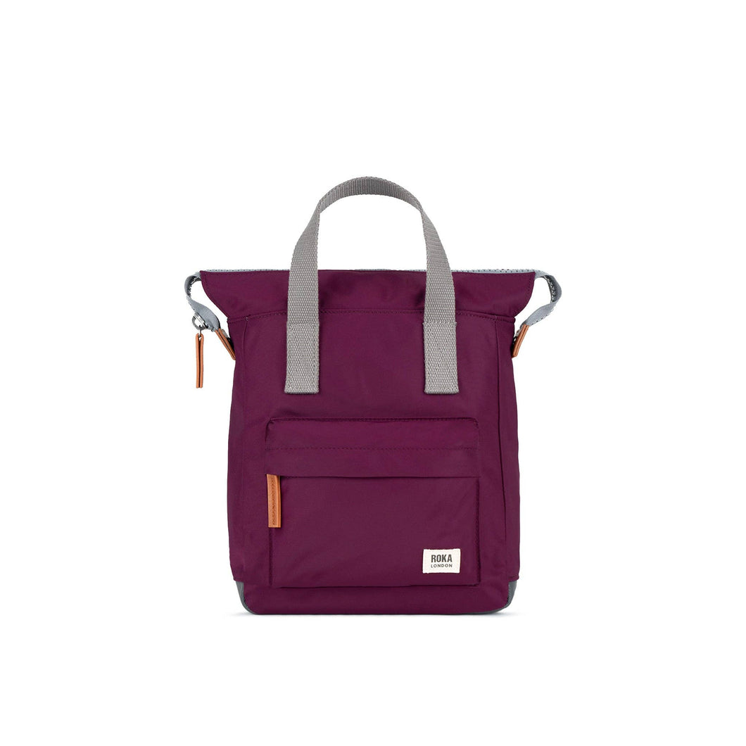 ROKA Bantry Backpack in Royal Burgundy Nylon: Small