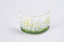 Handmade Fused Glass - Daisy Curve