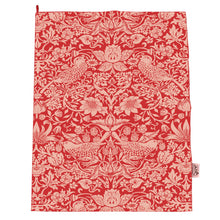Recycled Cotton Dish Towel William Morris Raspberry