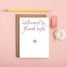 Planet Earth Greeting Card | New Baby Greeting Card | Unisex