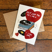 Just for the record card 