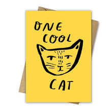 One cool cat birthday/kids greeting card