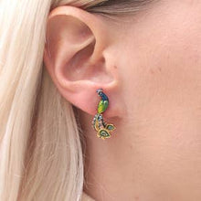 Peacock Stud Earrings