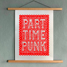 Part Time Punk Linocut Print