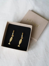 Friendly Fish Gold Charm Earrings