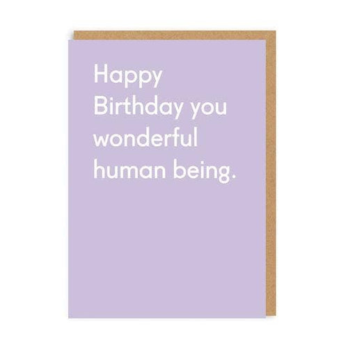 Wonderful Human Being Greeting Card