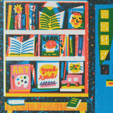 Book Shop Die Cut Card by The Printed Peanut