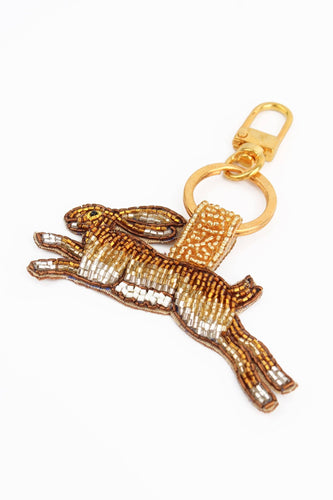 GOLDEN HARE KEYRING