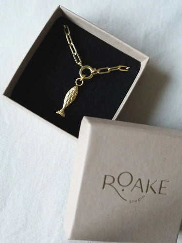 Friendly Fish Gold Charm Necklace