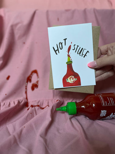 Hot Stuff Greetings Card