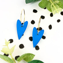 Kay Jay Clay Earrings Hoop Hearts