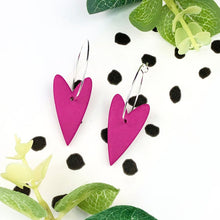 Kay Jay Clay Earrings Hoop Hearts