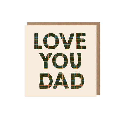 Love You Dad Father's Day Card: