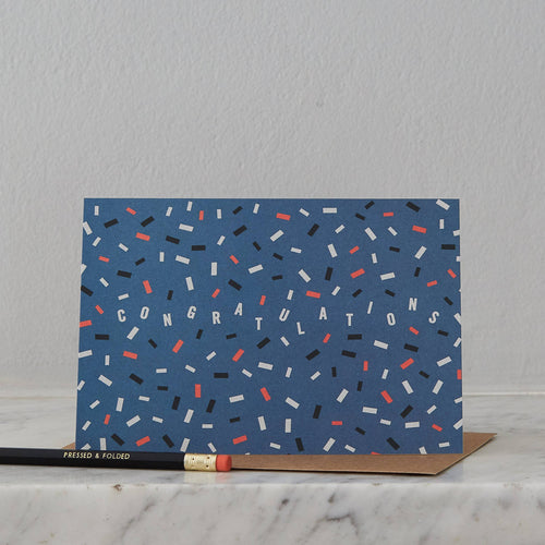 Congratulations With Spot Varnish Detail Greeting Card